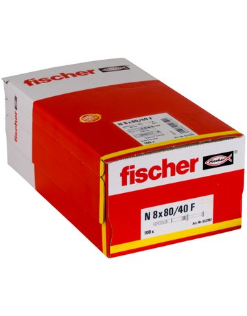 Bild Nageldübel N 8 x 80/40 F,zn Nylon,Stahl,zn - fischer-3