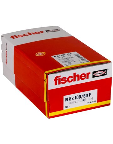 Bild Nageldübel N 8 x 100/60 F,zn Nylon,Stahl,zn - fischer-3
