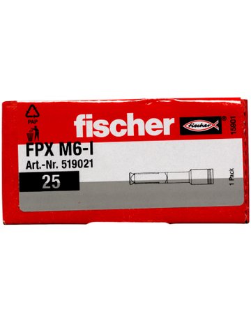 Bild Porenbetonanker FPX M6-I,zn Stahl,zn,Länge:75,Bohr-Ø:10,Außen-Ø:14 - fischer-1
