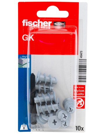 Bild Gipskartondübel GK 22mm,Kunststoff,VE 10 - fischer-1