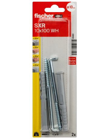 Bild Langschaftdübel SXR 10x100,m.Winkelhaken,VE 2 - fischer-3