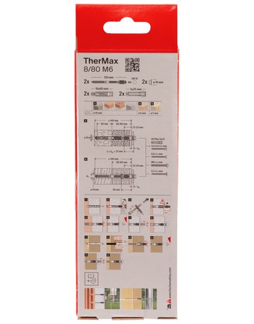 Bild Abstandssystem Thermax 8/80 M 6 B Stahl,zn,m.Kunststoffkonus - fischer-2