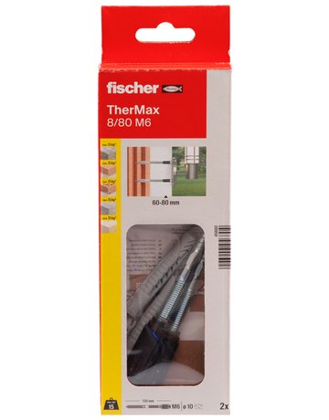 Bild Abstandssystem Thermax 8/80 M 6 B Stahl,zn,m.Kunststoffkonus - fischer-1