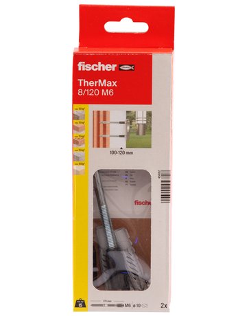 Bild Abstandssystem Thermax 8/120 M 6 B Stahl,zn,m.Kunststoffkonus - fischer-1