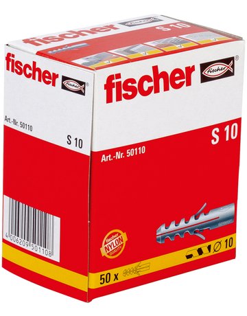 Bild Spreizdübel S 10 Nylon,Länge:50mm,Schrauben-Ø: 6- 8mm - fischer-1