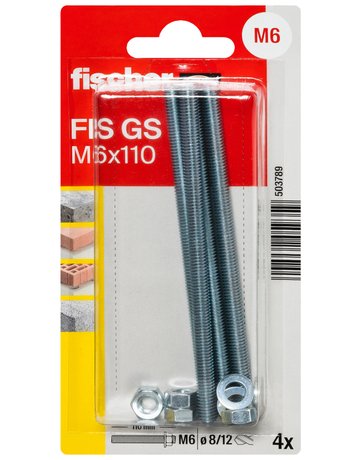 Bild Gewindeanker FIS GS M6x110,VE 4 - fischer-1