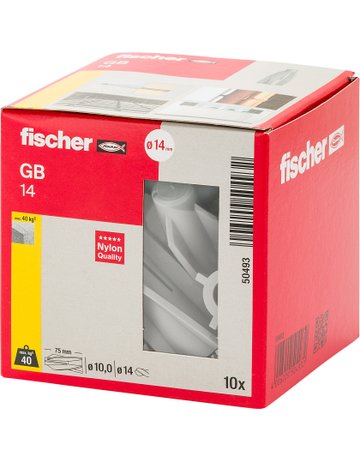 Bild Gasbetondübel GB 14 Nylon,Bohr-Ø: 14,Länge=Verankerung.: 75 - fischer-2