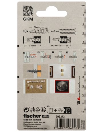 Bild Gipskartondübel GK 31mm,Metall,VE 10 - fischer-2