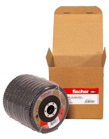 Bild Fächerschleifscheibe AP 115 K40 Inox - fischer-1