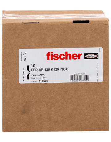 Bild Fächerschleifscheibe AP 125 K120 Inox - fischer-2