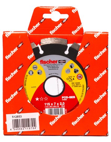 Bild Diamanttrennscheibe SES 2,0/115 geteilt - fischer-1