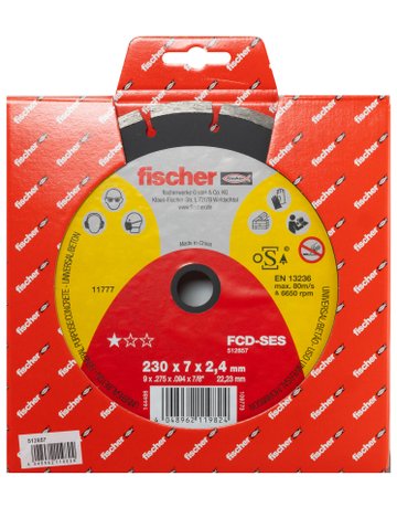 Bild Diamanttrennscheibe SES 2,4/230 geteilt - fischer-1