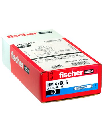 Bild Hohlraum-Metalldübel HM 4x60 S Stahl,zn,Bohr-Ø: 8mm - fischer-1