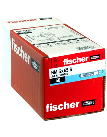 Bild Hohlraum-Metalldübel HM 5x65 S Stahl,zn,Bohr-Ø:10mm - fischer-1