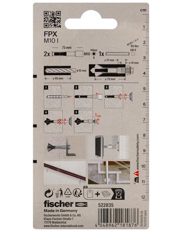 Bild Porenbetonanker FPX-I M10, VE 2 - fischer-2