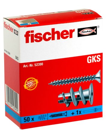 Bild Gipskartondübel GKS Nylon-Dübel,Länge:22mm,Schraube:4,5x35 - fischer-1