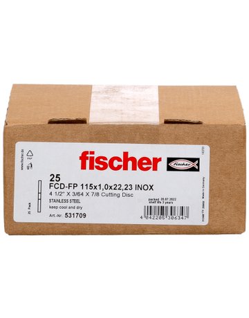 Bild Trennscheibe FP 1,0/115 flach Inox - fischer-2