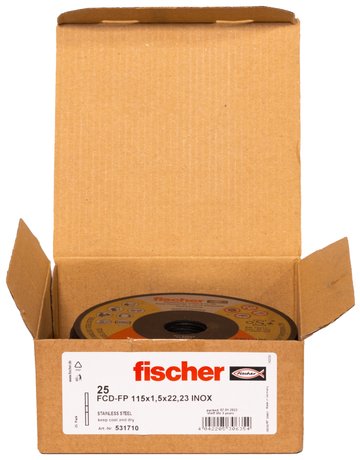 Bild Trennscheibe FP 1,5/115 flach Inox - fischer-2