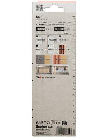 Bild Langschaftdübel SXR 10x120,m.Sechskantschraube,VE 4 - fischer-2