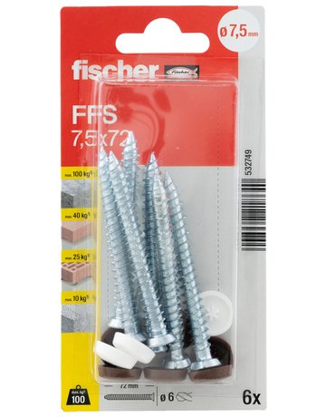 Bild Fensterahmenschraube FFS 7,5x72,TX30,VE 6 - fischer-1
