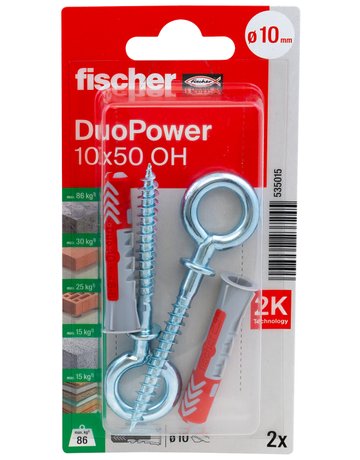 Bild Dübel DuoPower OH Kunststoff,10x50,VE 2 - fischer-1