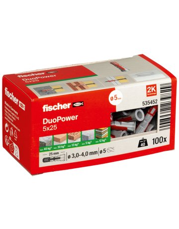 Bild Universaldübel DUOPOWER 5x25 - fischer-1