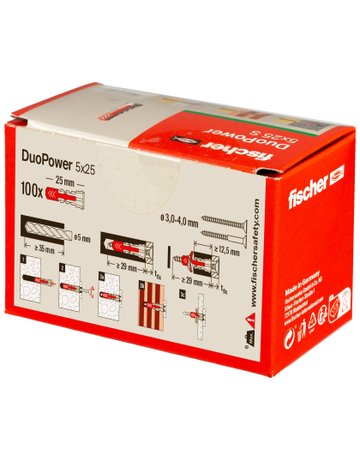 Bild Universaldübel DUOPOWER 5x25 - fischer-3