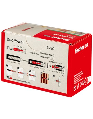 Bild Universaldübel DUOPOWER 6x30 - fischer-3