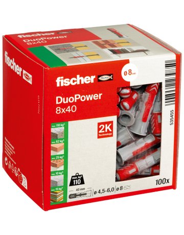 Bild Universaldübel DUOPOWER 8x40 - fischer-1