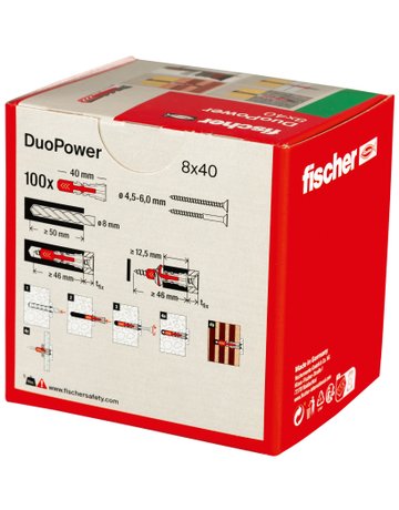 Bild Universaldübel DUOPOWER 8x40 - fischer-3