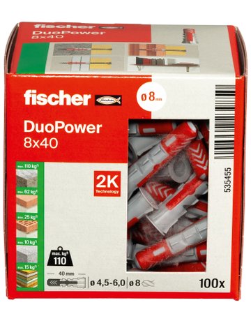 Bild Universaldübel DUOPOWER 8x40 - fischer-2