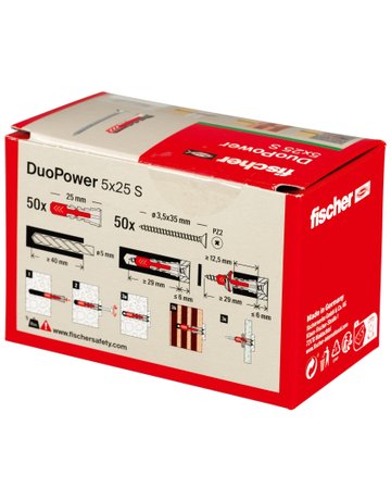 Bild Universaldübel DUOPOWER 5 x 25 S 5x25 S - fischer-3