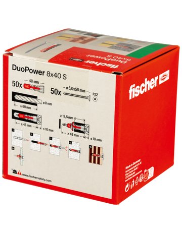 Bild Universaldübel DuoPower 8 x 40 mm S - fischer-3
