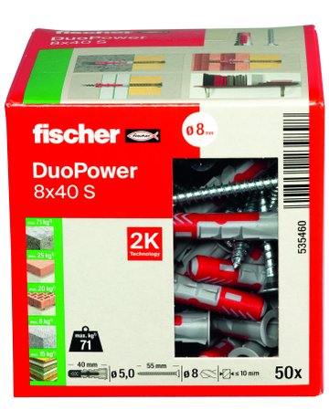 Bild Universaldübel DuoPower 8 x 40 mm S - fischer-2