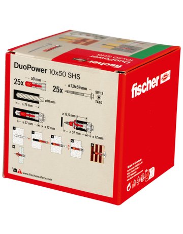 Bild Universaldübel DUOPOWER 10x50 S - fischer-2