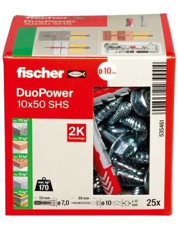 Bild Universaldübel DUOPOWER 10x50 S - fischer-3