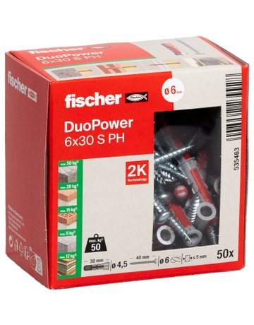 Bild Universaldübel DUOPOWER 6x30 S PH - fischer-1