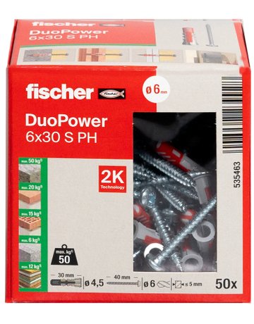 Bild Universaldübel DUOPOWER 6x30 S PH - fischer-2