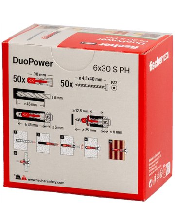 Bild Universaldübel DUOPOWER 6x30 S PH - fischer-3
