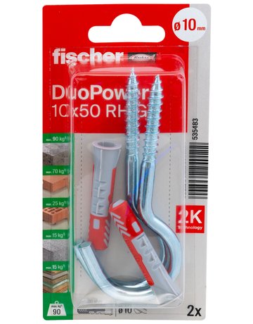 Bild Dübel DuoPower RH G Kunststoff,10x50,VE 2 - fischer-1