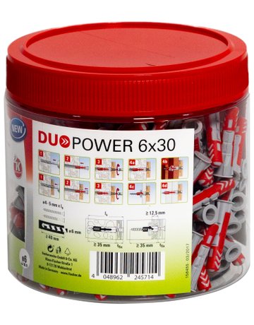 Bild Universaldübel DUOPOWER 6x30 Dose - fischer-2