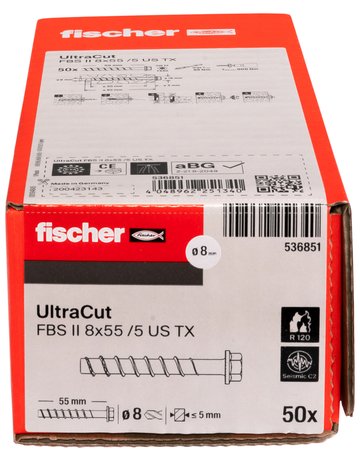 Bild Betonschraube ULTRACUT FBS II 8x55 5/- US TX - fischer-2