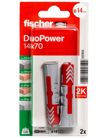 Bild Dübel DuoPower Kunststoff,14x70,VE 2 - fischer-1