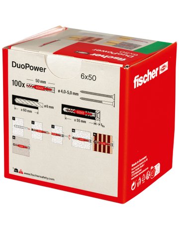 Bild Universaldübel DUOPOWER 6x50 - fischer-3