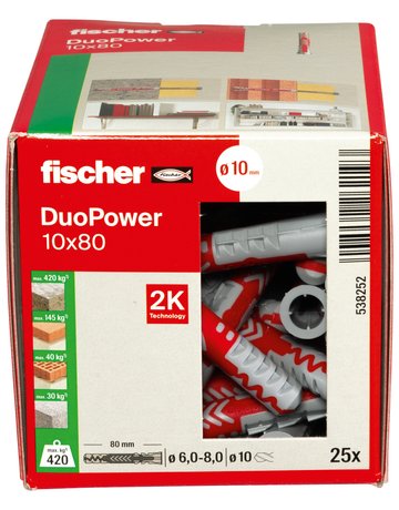 Bild Universaldübel DUOPOWER 10x80 - fischer-2