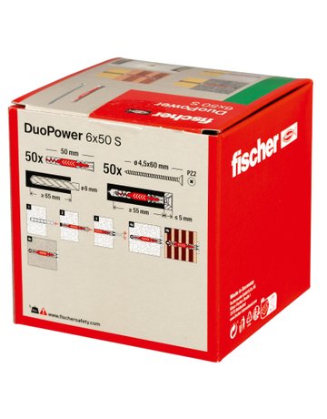 Bild Universaldübel DUOPOWER 6x50 S - fischer-3