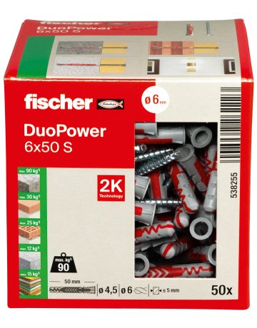 Bild Universaldübel DUOPOWER 6x50 S - fischer-2