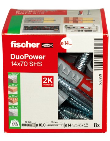 Bild Universaldübel DUOPOWER 14x70 S - fischer-3