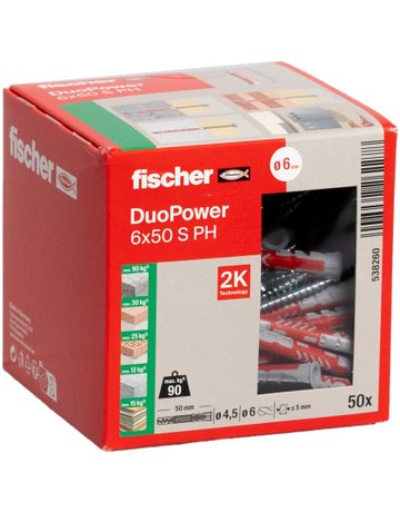 Bild Universaldübel DUOPOWER 6x50 S PH - fischer-1