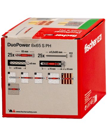 Bild Universaldübel DUOPOWER 8x65 S PH - fischer-3